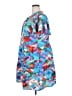 Loralette 100% Polyester Argyle Blue Casual Dress Size 18 - photo 5