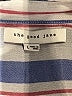 the good jane 100% Rayon Stripes Blue Short Sleeve Button-Down Shirt Size L - photo 7