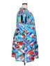 Loralette 100% Polyester Argyle Blue Casual Dress Size 18 - photo 4