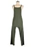 Speechless Solid Green Jumpsuit Size L - photo 1