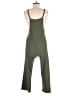 Speechless Solid Green Jumpsuit Size L - photo 2