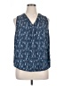 Nic + Zoe Blue Sleeveless Blouse Size 1X - photo 1
