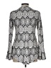 Joseph Ribkoff Silver Long Sleeve Blouse Size 10 - photo 2