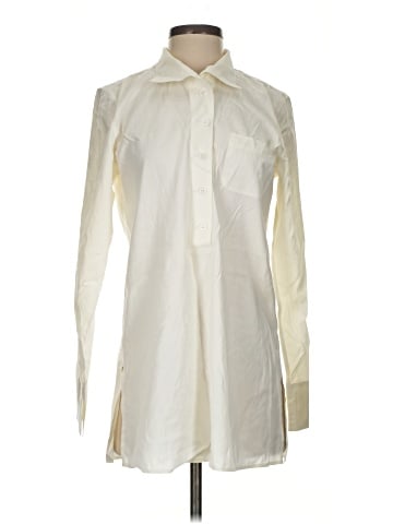 PaperWhite Long Sleeve Button-Down Shirt (view 1)