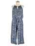 London Times Tweed Blue Jumpsuit Size 10 - photo 1