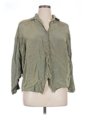 Wild Rose 3/4 Sleeve Button-Down Shirt (view 1)