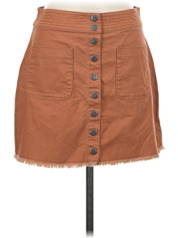 Madewell High-Waist Snap Skirt (view 1)