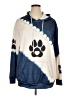 Unbranded 100% Polyester Blue Pullover Hoodie Size XL - photo 1