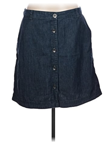 Lands' End Denim Skirt (view 1)