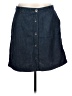 Lands' End Solid Blue Denim Skirt Size 12 (petite) - photo 1