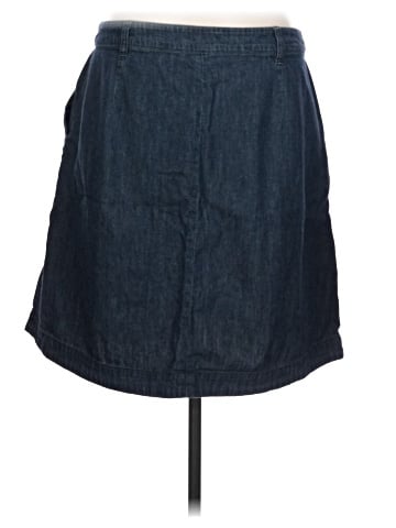 Lands' End Denim Skirt (view 2)