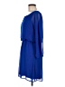 Express 100% Polyester Solid Blue Casual Dress Size M - photo 5