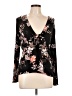 Veronica M. 100% Polyester Black Long Sleeve Blouse Size L - photo 1