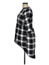 Torrid 100% Rayon Plaid Black 3/4 Sleeve Button-Down Shirt Size 1X Plus (1) - photo 5