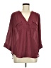Torrid 100% Polyester Burgundy 3/4 Sleeve Blouse Size Med Plus (00) - photo 1