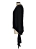 Milly Black Long Sleeve Silk Top Size 10 - photo 5