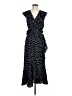 Max Studio Polka Dots Blue Casual Dress Size L - photo 1