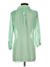 Xtaren Chevron-herringbone Green 3/4 Sleeve Blouse Size S - photo 2
