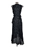 Max Studio Polka Dots Blue Casual Dress Size L - photo 2