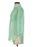 Xtaren Chevron-herringbone Green 3/4 Sleeve Blouse Size S - photo 5
