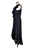 Max Studio Polka Dots Blue Casual Dress Size L - photo 5