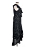Max Studio Polka Dots Blue Casual Dress Size L - photo 4