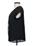 Express 100% Polyester Black Short Sleeve Blouse Size XS - photo 5