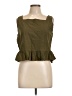 Assorted Brands 100% Cotton Green Sleeveless Blouse Size L - photo 1