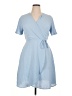 Monteau 100% Polyester Blue Casual Dress Size XL - photo 1