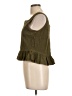 Assorted Brands 100% Cotton Green Sleeveless Blouse Size L - photo 5