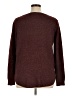 Pulse 100% Polyester Tweed Burgundy Pullover Sweater Size XL - photo 2
