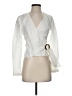 Intermix 100% Cotton Ivory Long Sleeve Blouse Size 2 - photo 1