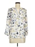 Daniel Rainn 100% Polyester Floral Ivory 3/4 Sleeve Blouse Size M - photo 1