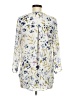 Daniel Rainn 100% Polyester Floral Ivory 3/4 Sleeve Blouse Size M - photo 2