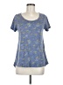 Lularoe Paisley Blue Short Sleeve T-Shirt Size M - photo 1