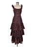 Likely 100% Polyester Hearts Burgundy Casual Dress Size 6 - photo 1