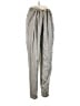 Eileen Fisher 100% Silk Metallic Silver Silk Pants Size L - photo 1