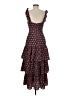 Likely 100% Polyester Hearts Burgundy Casual Dress Size 6 - photo 2