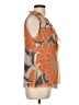 Tabitha 100% Silk Orange Sleeveless Silk Top Size 12 - photo 4