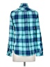 Talbots Plaid Blue Long Sleeve Button-Down Shirt Size XS - photo 2