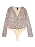 Sincerely Jules Metallic Gold Bodysuit Size M - photo 1