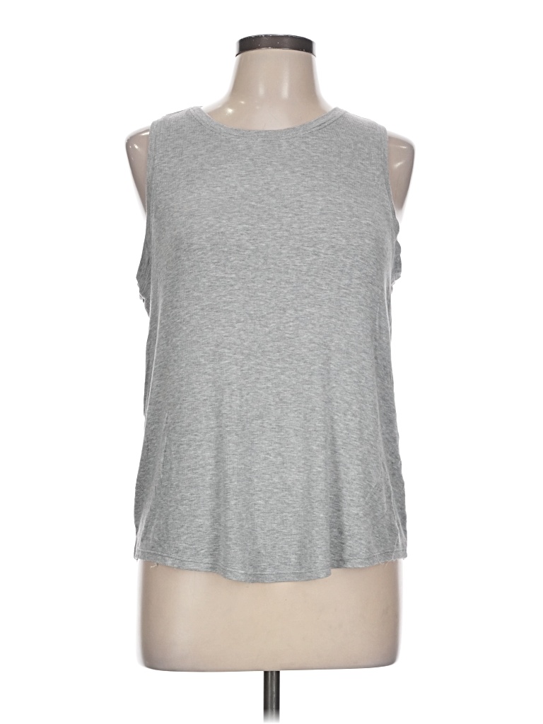 Pre-owned Athleta Sleeveless T-shirt In Gray