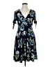 Torrid Floral Blue Casual Dress Size 1X Plus (1) - photo 1