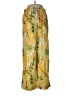Tahari Paisley Yellow Linen Pants Size M - photo 1