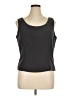 Tahari by ASL 100% Polyester Black Sleeveless Top Size 16 - photo 1
