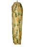 Tahari Paisley Yellow Linen Pants Size M - photo 5