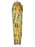 Tahari Paisley Yellow Linen Pants Size M - photo 4