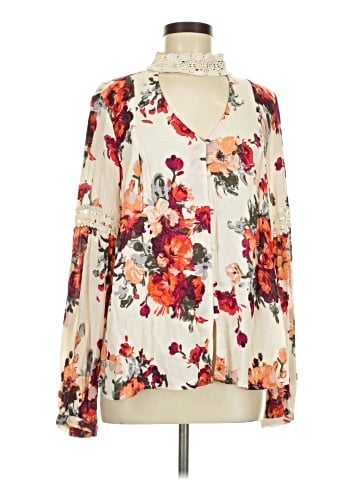 Blu Pepper Long Sleeve Blouse (view 1)