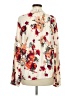 Blu Pepper 100% Rayon Floral Ivory Long Sleeve Blouse Size M - photo 2