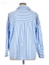 Zara Stripes Blue Long Sleeve Button-Down Shirt Size XL - photo 2